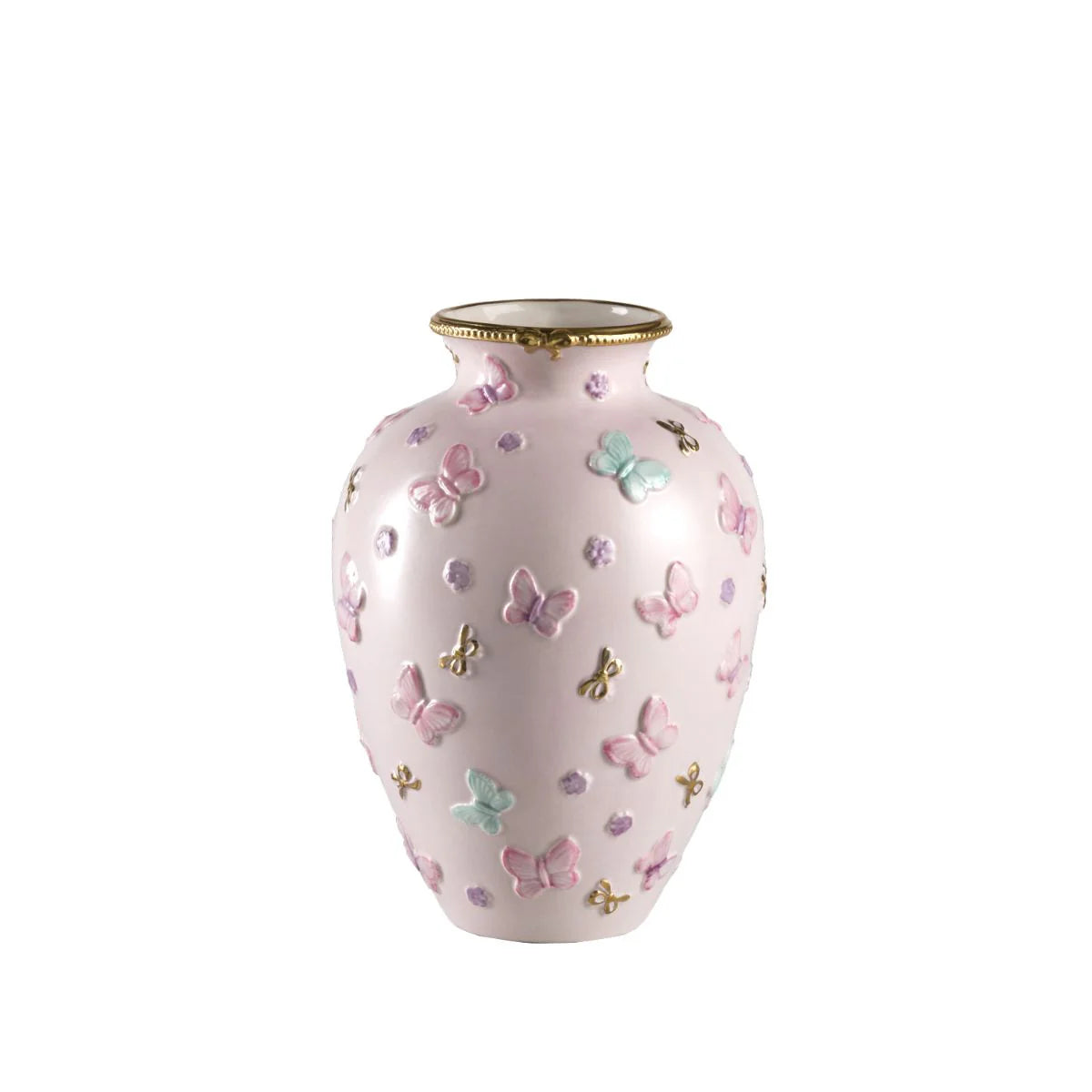 Butterfly Small Vase - Pink (Villari)