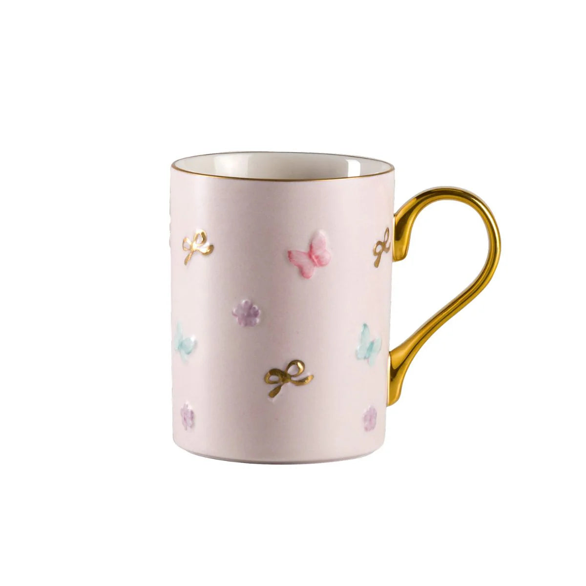 Butterfly Pastel Pink Mug (Villari)