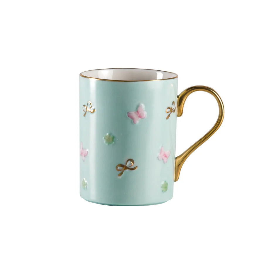 Butterfly Aquamarine Mug (Villari)