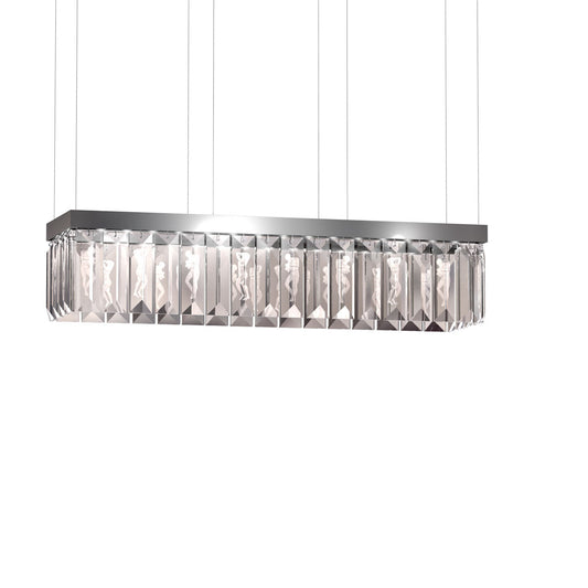 Serene 40 Prisms Chandelier, Rectangular (Lalique Special Order)