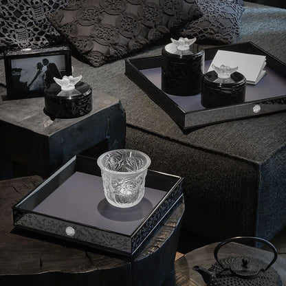 Fleurs De Cerisier Box - Black And Midnight Blue (Small Size) (Lalique Special Order)