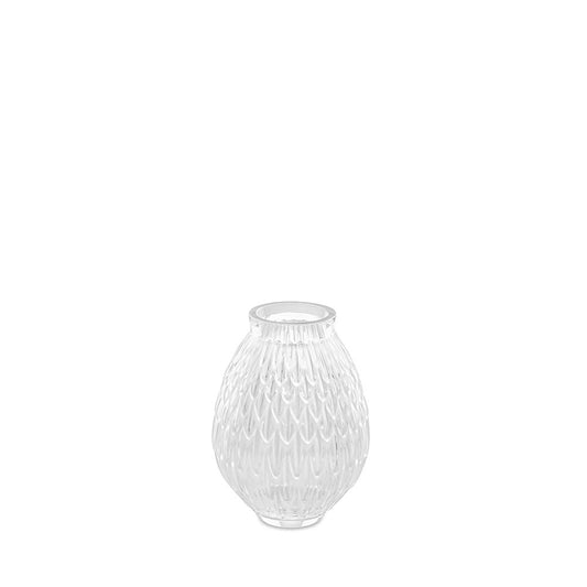 Plumes Small Vase - Clear Cystal (Lalique Special Order)