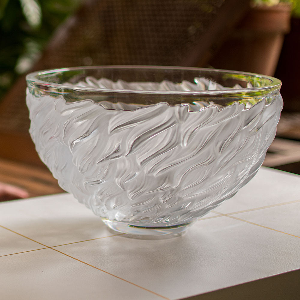 Fourrure bowl - Clear Crystal (Lalique Special Order)