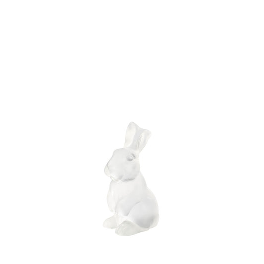 Toulouse Rabbit Sculpture - Clear Crystal (Lalique Special Order)