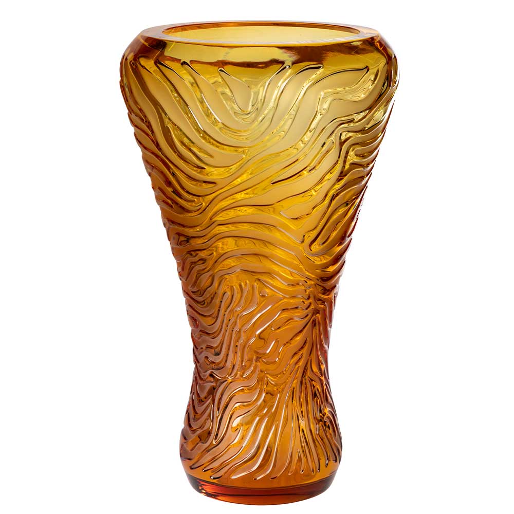 Tigre Vase - Amber Crystal (Lalique Special Order)