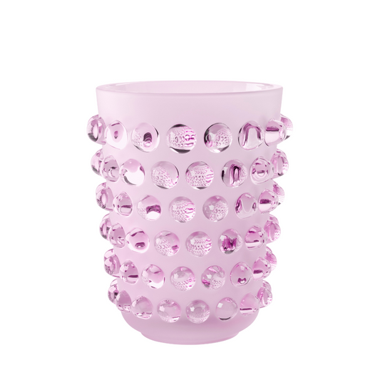 Mossi XXL Vase - Pink Luster Crystal (Lalique Special Order)