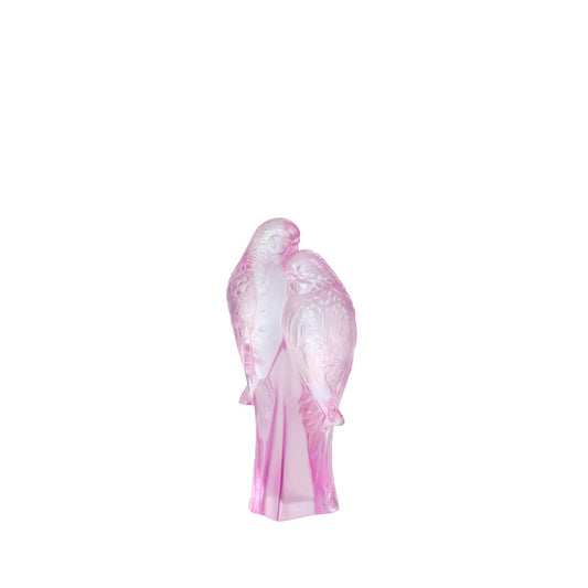 Two Parakeets Figure Pink (Lalique)