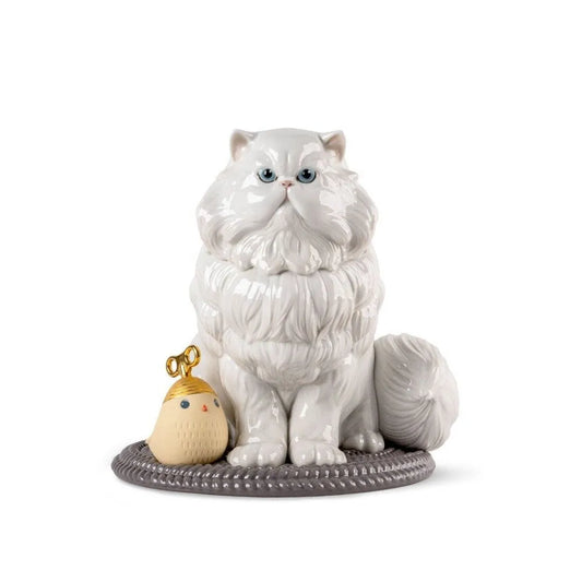 Persian Cat Sculpture (Lladro Special Order)