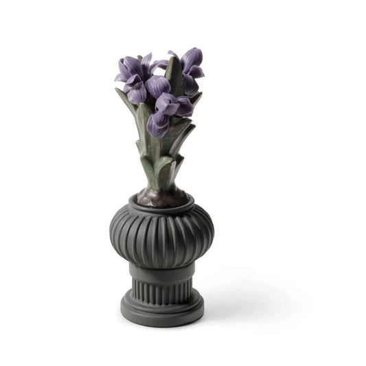 Iris Flowers Pot For Warrior Boy Figurine (Lladro Special Order)