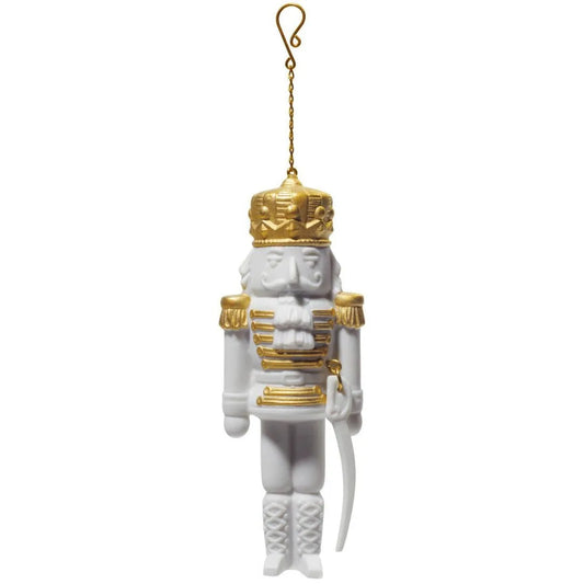 Nutcracker Christmas Ornament - Golden Lustre (Lladro Special Order)