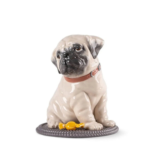 Puppie Pug Sculpture (Lladro Special Order)