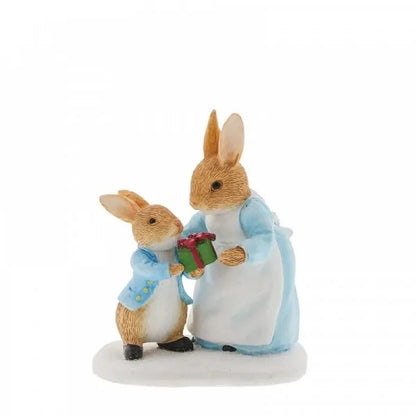 Mrs. Rabbit Passing Peter Rabbit a Present (Beatrix Potter)