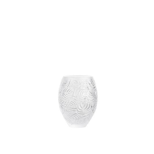 Feuilles Vase - Clear Crystal (Lalique Special Order)