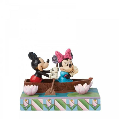 Row-mance is in the Air - Mickey & Minnie in a Rowboat Light-up Figurine  (Disney Traditions) - Pre Order Due 2025