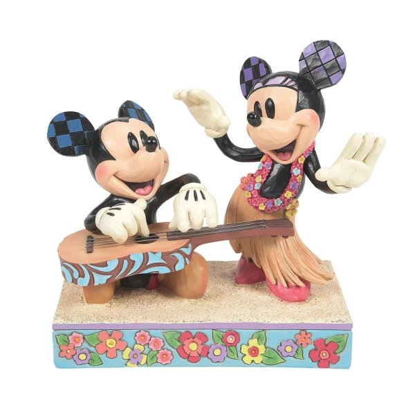 Hawaiian Holiday - Mickey & Minnie Hawaii Figurine (Disney Traditions) - Pre Order Due Q4