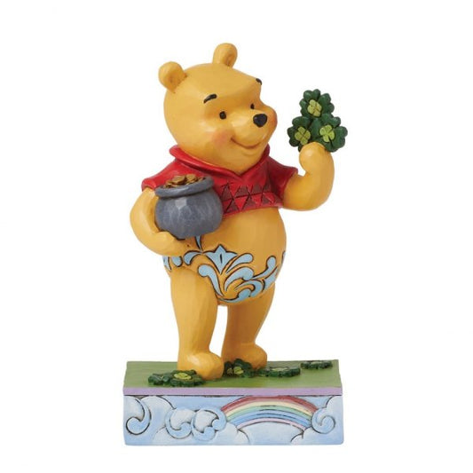 Lucky Ol' Bear - Winnie the Pooh with Clover Figurine (Disney Traditions) - Pre Order Due Q4