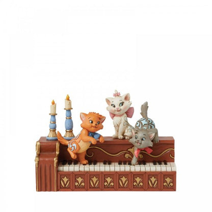 Paws at Play - Aristocats Kittens on Piano Figurine (Disney Traditions) - Pre Order Due Q4