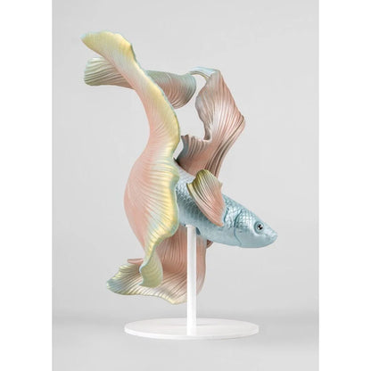 Betta Fish Sculpture - Left (Lladro Special Order)