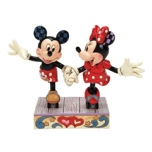 Mickey and Minnie Mouse Roller Skating (Disney Traditions by Jim Shore)