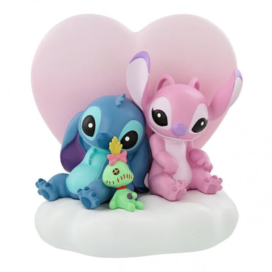 Light up Stitch and Angel Scene (Disney Showcase Collection)