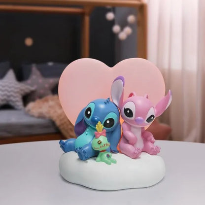 Light up Stitch and Angel Scene (Disney Showcase Collection)