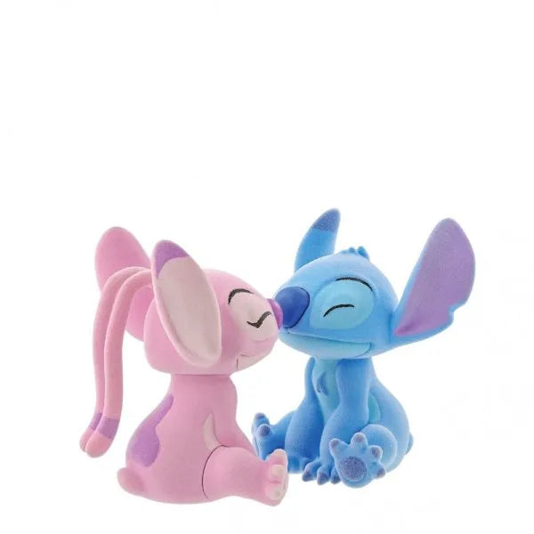 Flocked Kissing Stitch and Angel Figurines (Disney Showcase Collection)