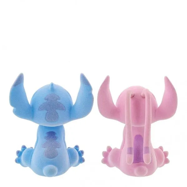 Flocked Kissing Stitch and Angel Figurines (Disney Showcase Collection)