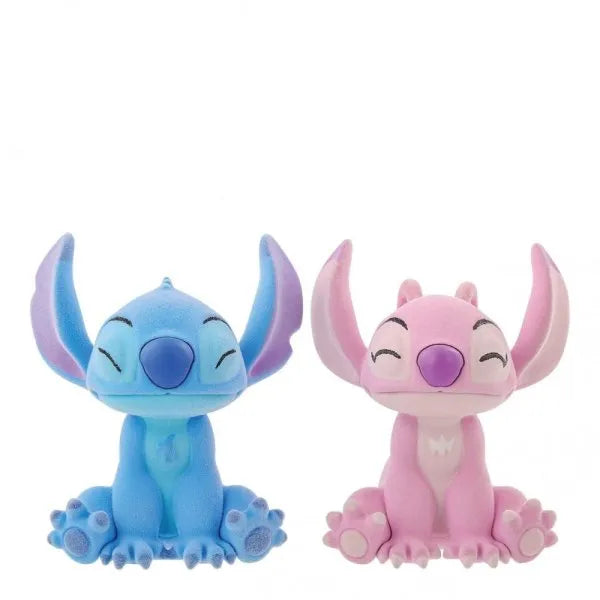 Flocked Kissing Stitch and Angel Figurines (Disney Showcase Collection)