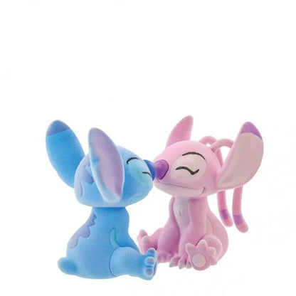 Flocked Kissing Stitch and Angel Figurines (Disney Showcase Collection)