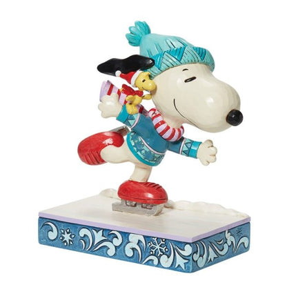 Snoopy and Woodstock Skating Figurine - Peanuts by Jim Shore