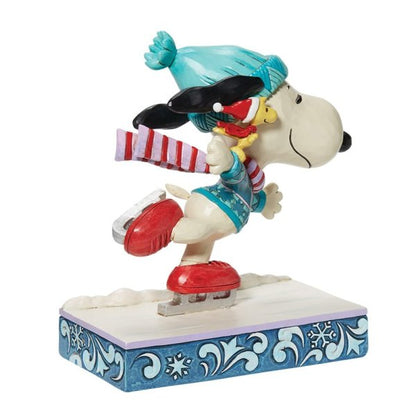 Snoopy and Woodstock Skating Figurine - Peanuts by Jim Shore