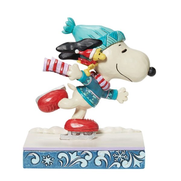 Snoopy and Woodstock Skating Figurine - Peanuts by Jim Shore