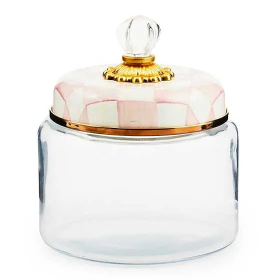 Rosy Check Kitchen Canister, Small (Mackenzie Childs)