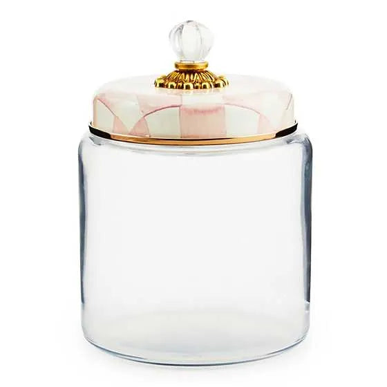 Rosy Check Kitchen Canister, Large (Mackenzie Childs)