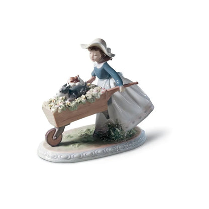 A Barrow Of Fun Girl Figurine (Lladro Special Order)