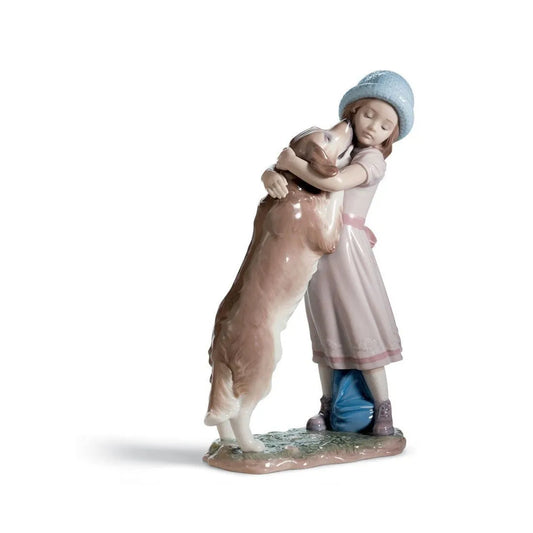 A Warm Welcome Dog Figurine (Lladro Special Order)