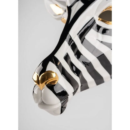 Antelope Mask - Black And Gold (Lladro Special Order)