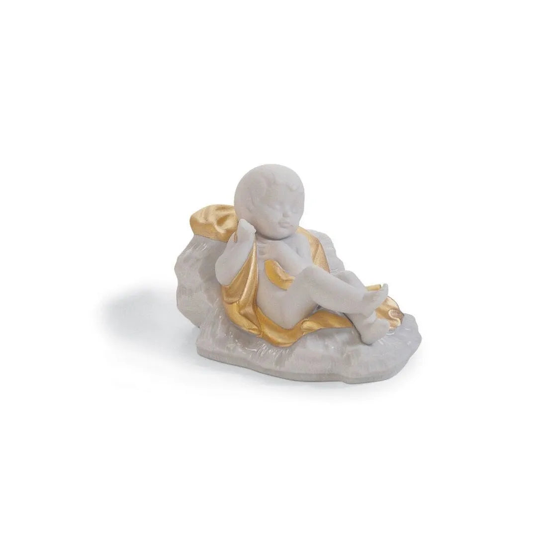 Baby Jesus Nativity Figurine - Golden Lustre (Lladro Special Order)