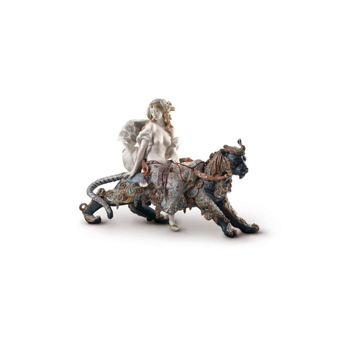 Bacchante On A Panther Woman Sculpture (Limited Edition) (Lladro Special Order)