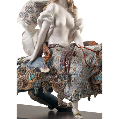 Bacchante On A Panther Woman Sculpture (Limited Edition) (Lladro Special Order)