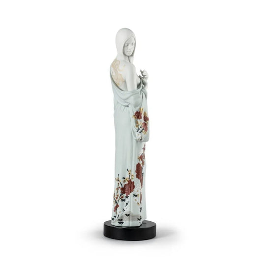 Beauty With Dragon Tattoo Woman Figurine (Lladro Special Order)