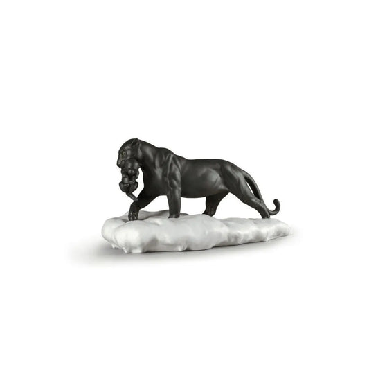 Black Panther With Cub Figurine (Lladro Special Order)