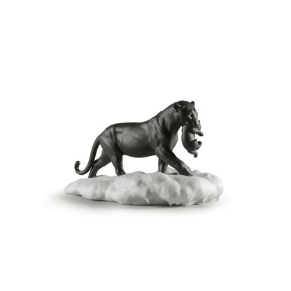 Black Panther With Cub Figurine (Lladro Special Order)