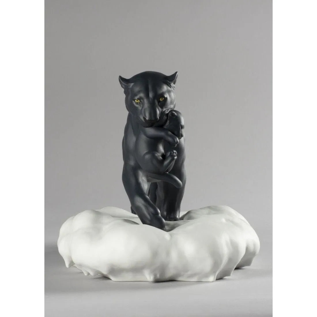 Black Panther With Cub Figurine (Lladro Special Order)