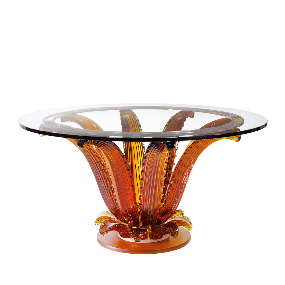 Cactus Round Table Amber (Lalique Special Order)