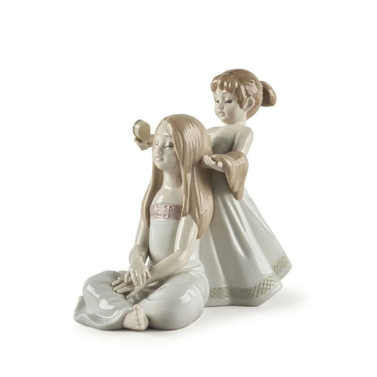 Combing Your Hair Sculpture (Lladro Special Order)