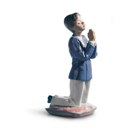 Communion Prayer Boy Figurine (Lladro Special Order)