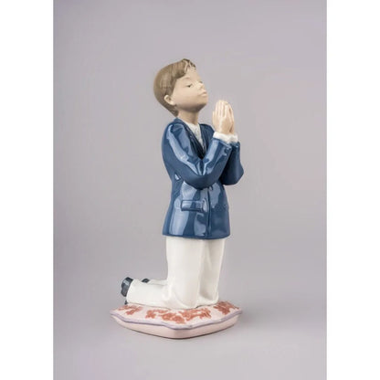 Communion Prayer Boy Figurine (Lladro Special Order)