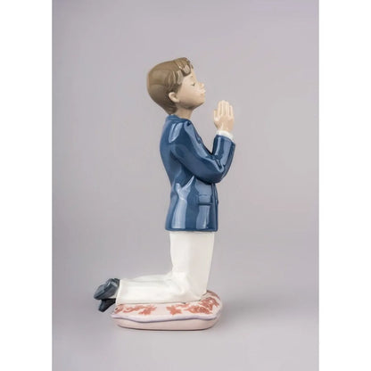 Communion Prayer Boy Figurine (Lladro Special Order)