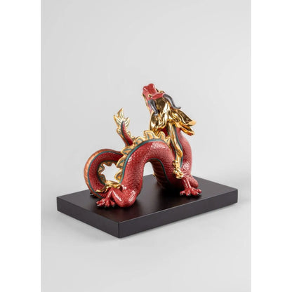 Dragon Sculpture - Red (Limited Edition) (Lladro Special Order)